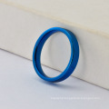 Korean Tungsten Ring Glossy Ring Blue Tungsten Steel Rings